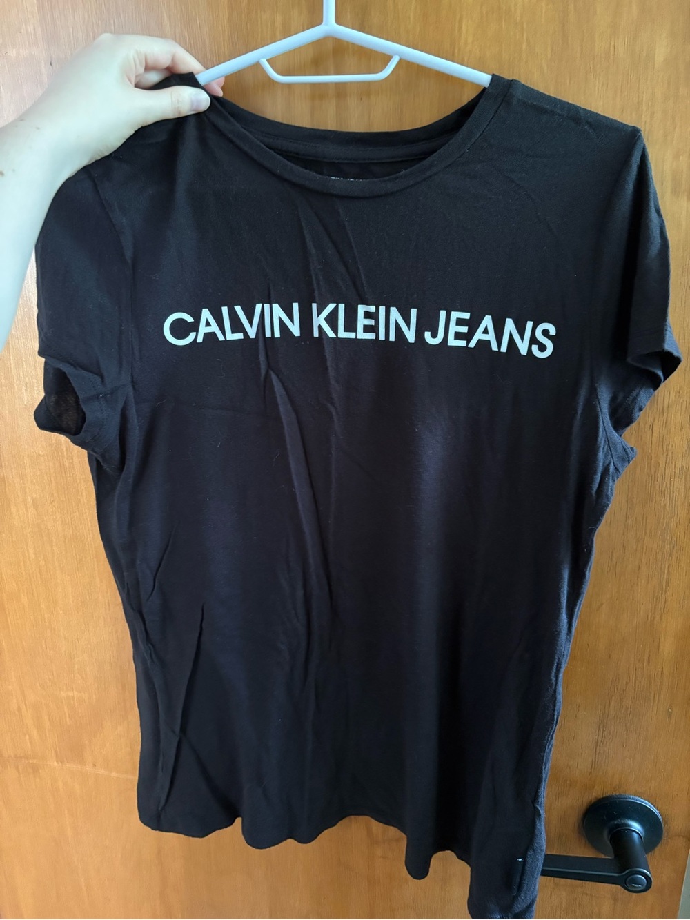 Calvin Klein Jeans Black Crewneck Logo Tee